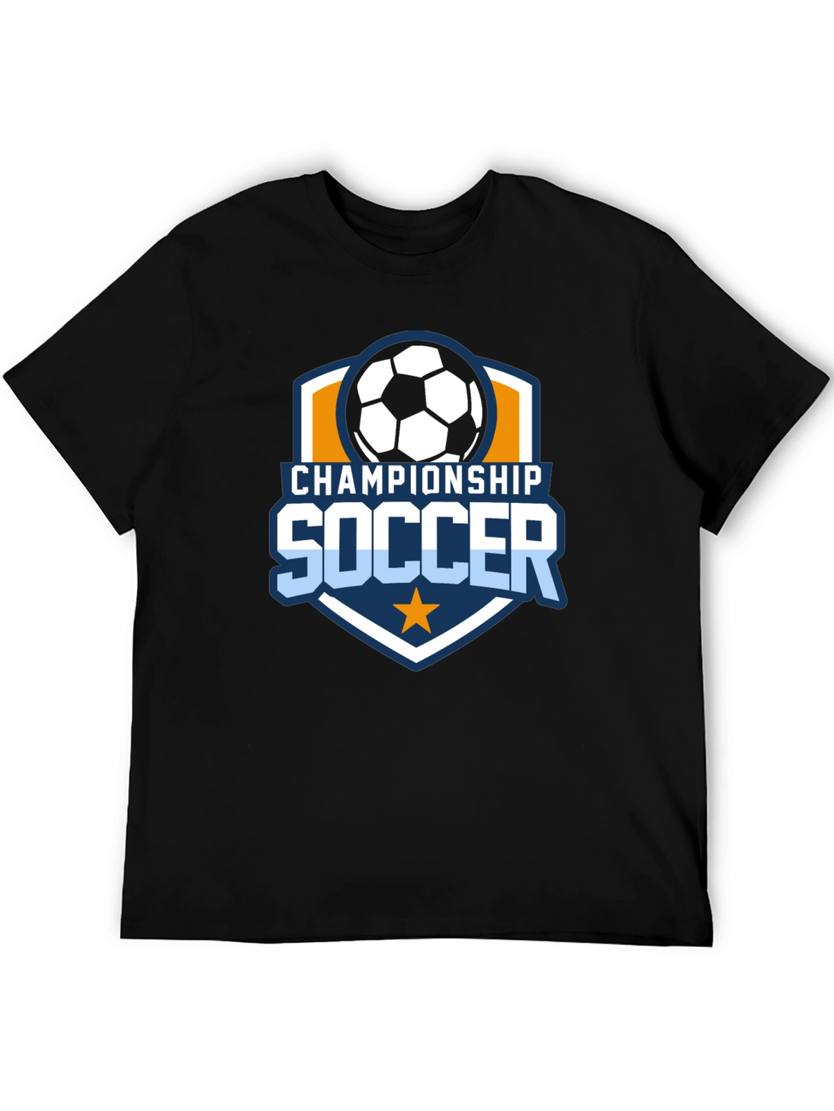 Championship Soccer Black T-Shirt