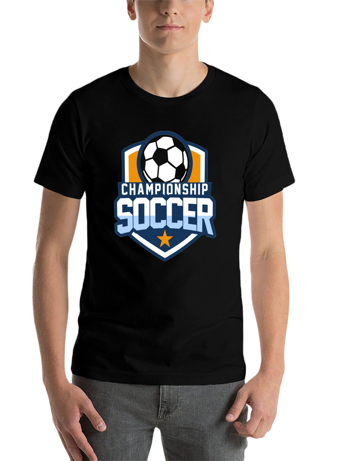 Championship Soccer Black T-Shirt