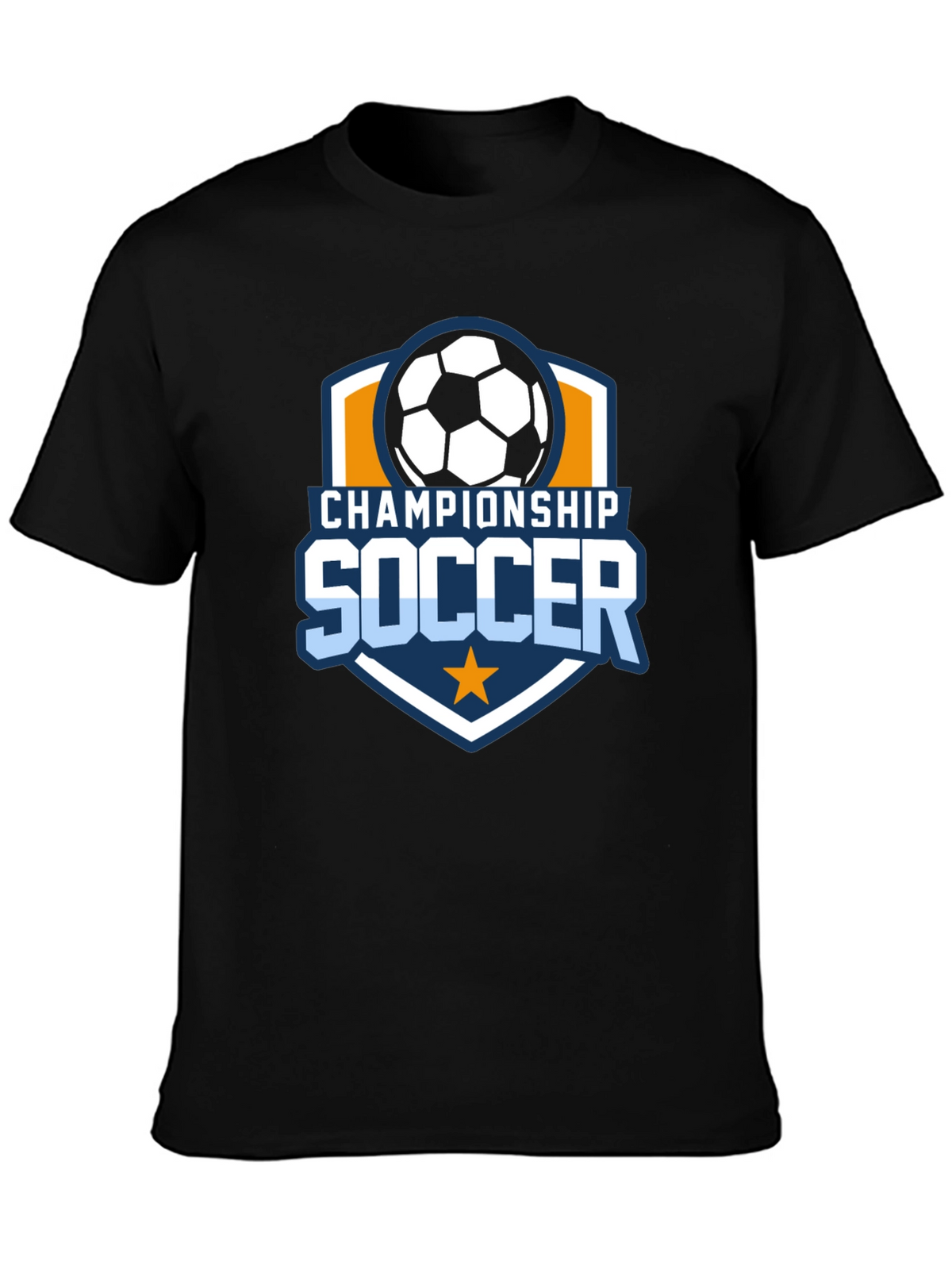 Championship Soccer Black T-Shirt