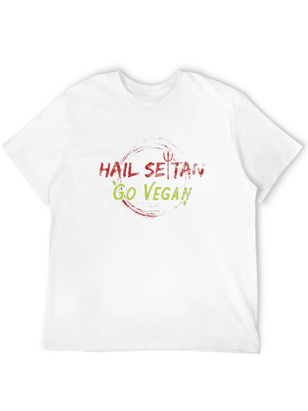 Hail Seitan Go Vegan Graphic Tee - Black
