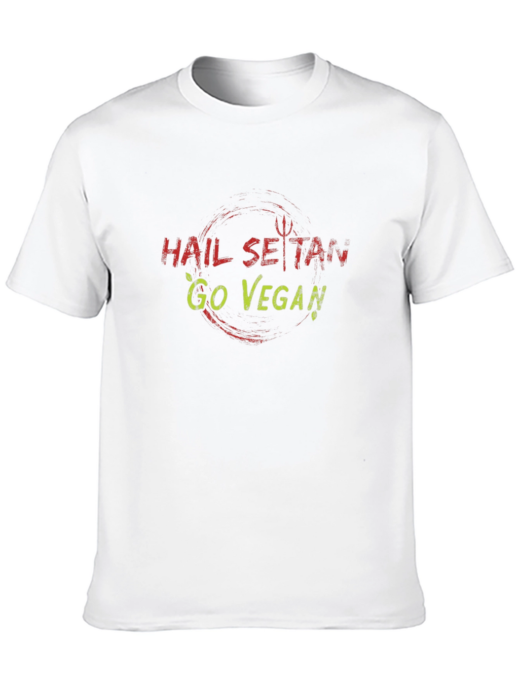 Hail Seitan Go Vegan Graphic Tee - Black