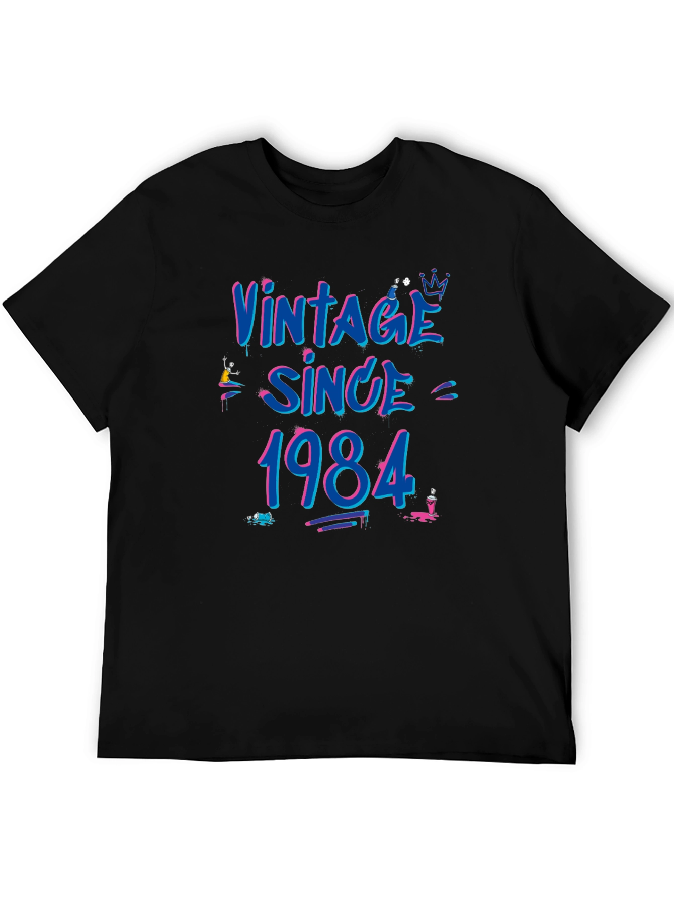Vintage Since 1984 Black T-Shirt