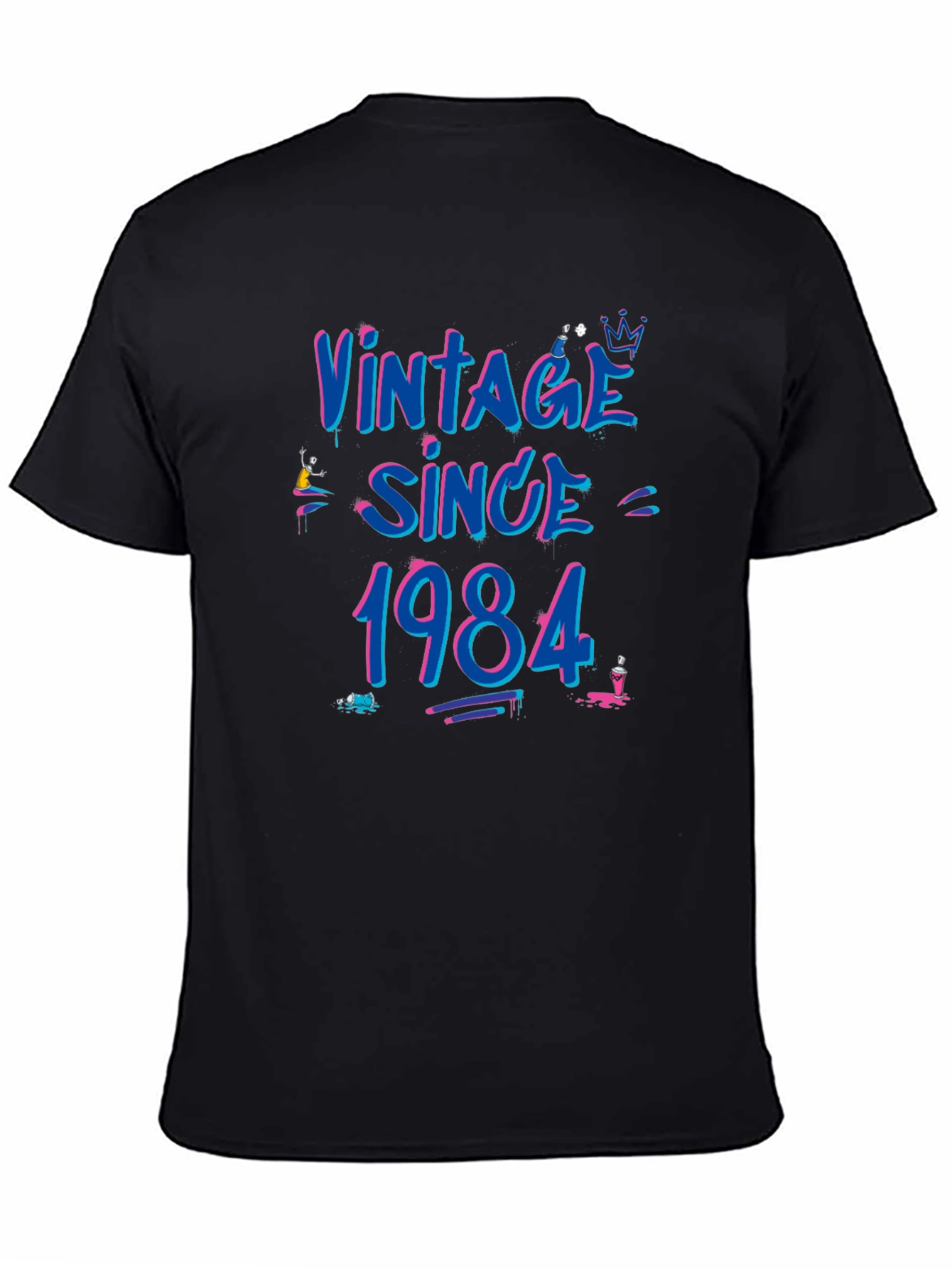 Vintage Since 1984 Black T-Shirt