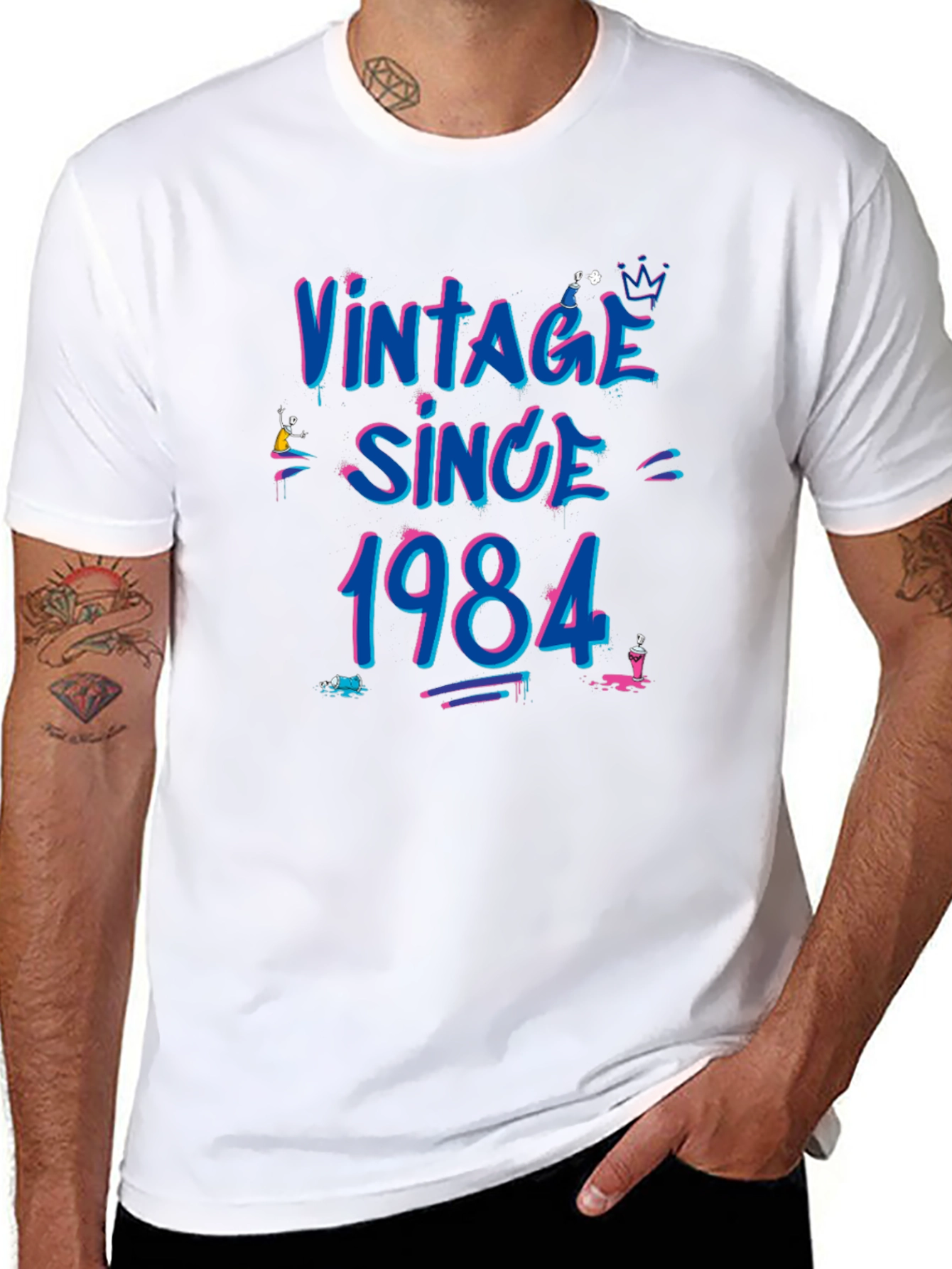 Vintage Since 1984 Black T-Shirt