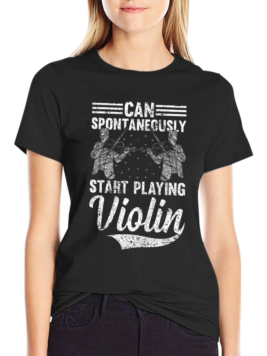 Can Spontaneously Start Playing Violin T-Shirt