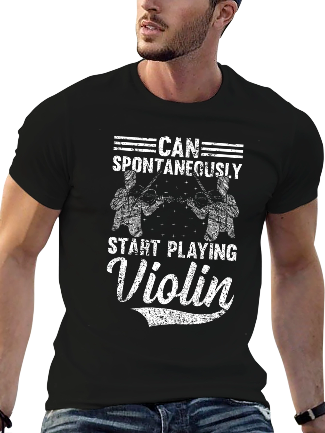 Can Spontaneously Start Playing Violin T-Shirt