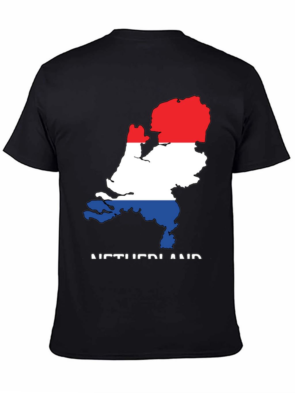 Netherlands Flag Map Graphic T-Shirt