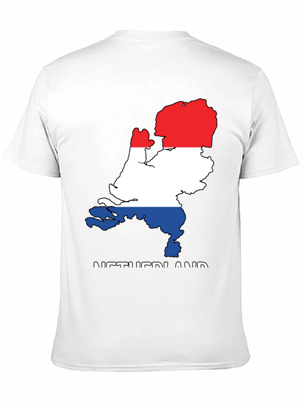 Netherlands Flag Map Graphic T-Shirt