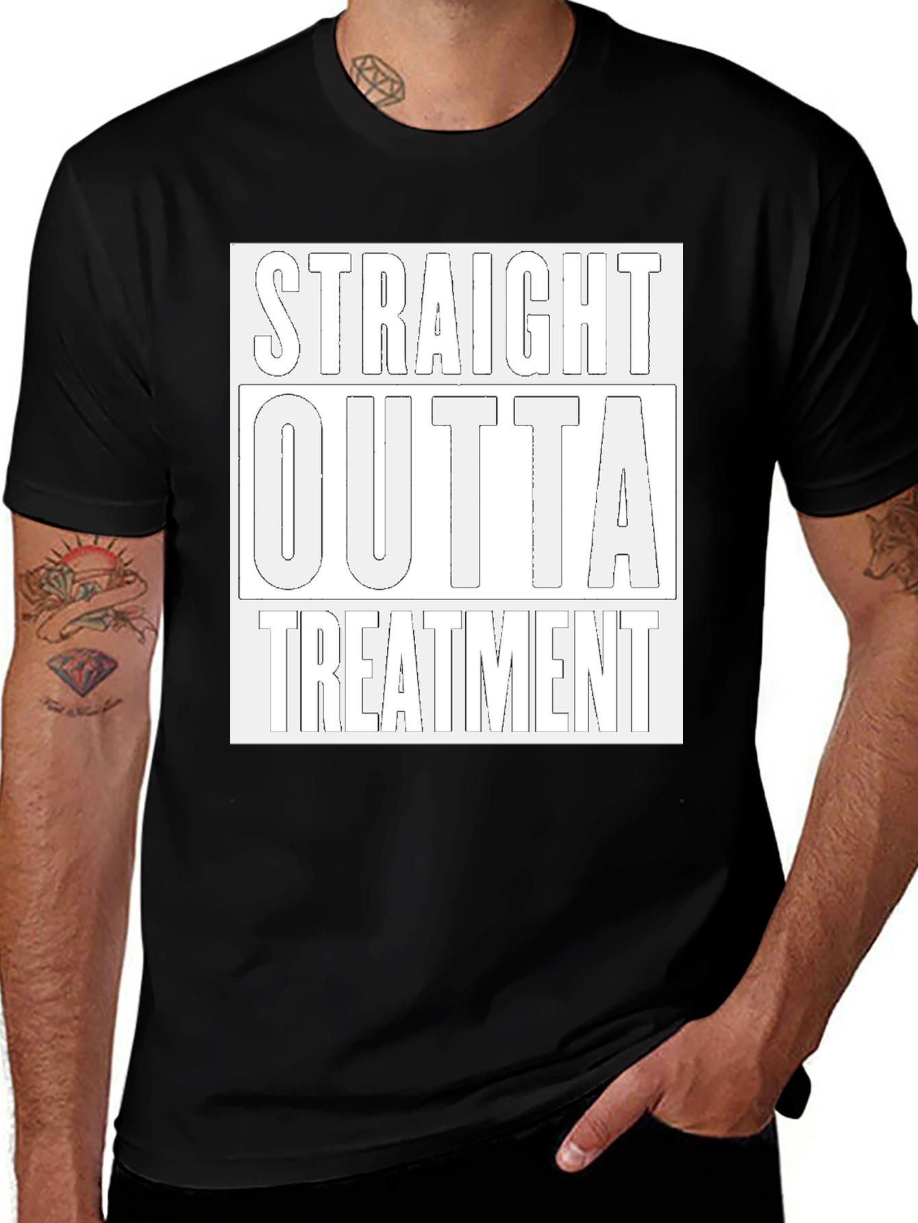 Straight Outta Treatment Graphic T-Shirt