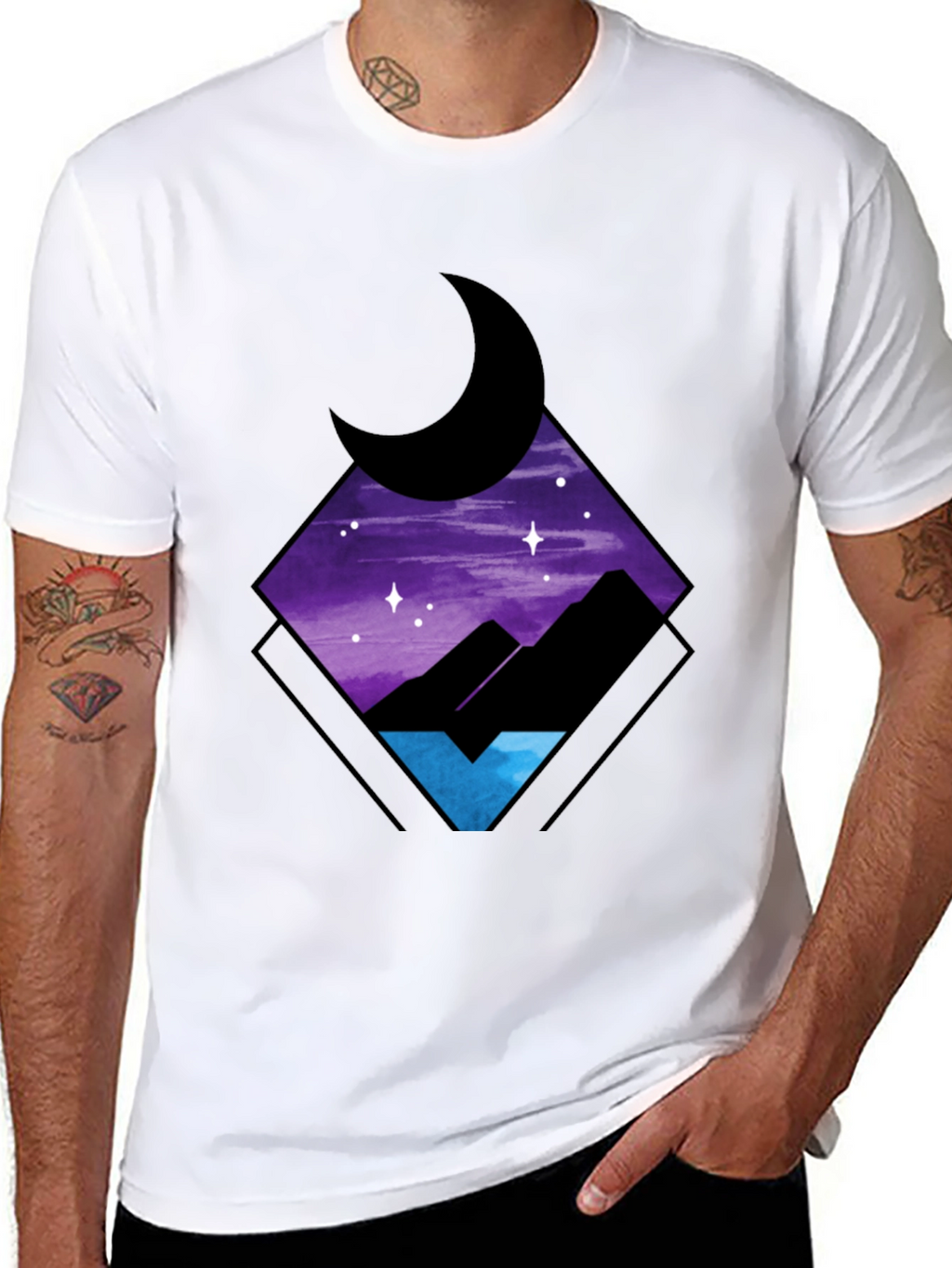 Nightscape Graphic Tee - Stylish Comfort