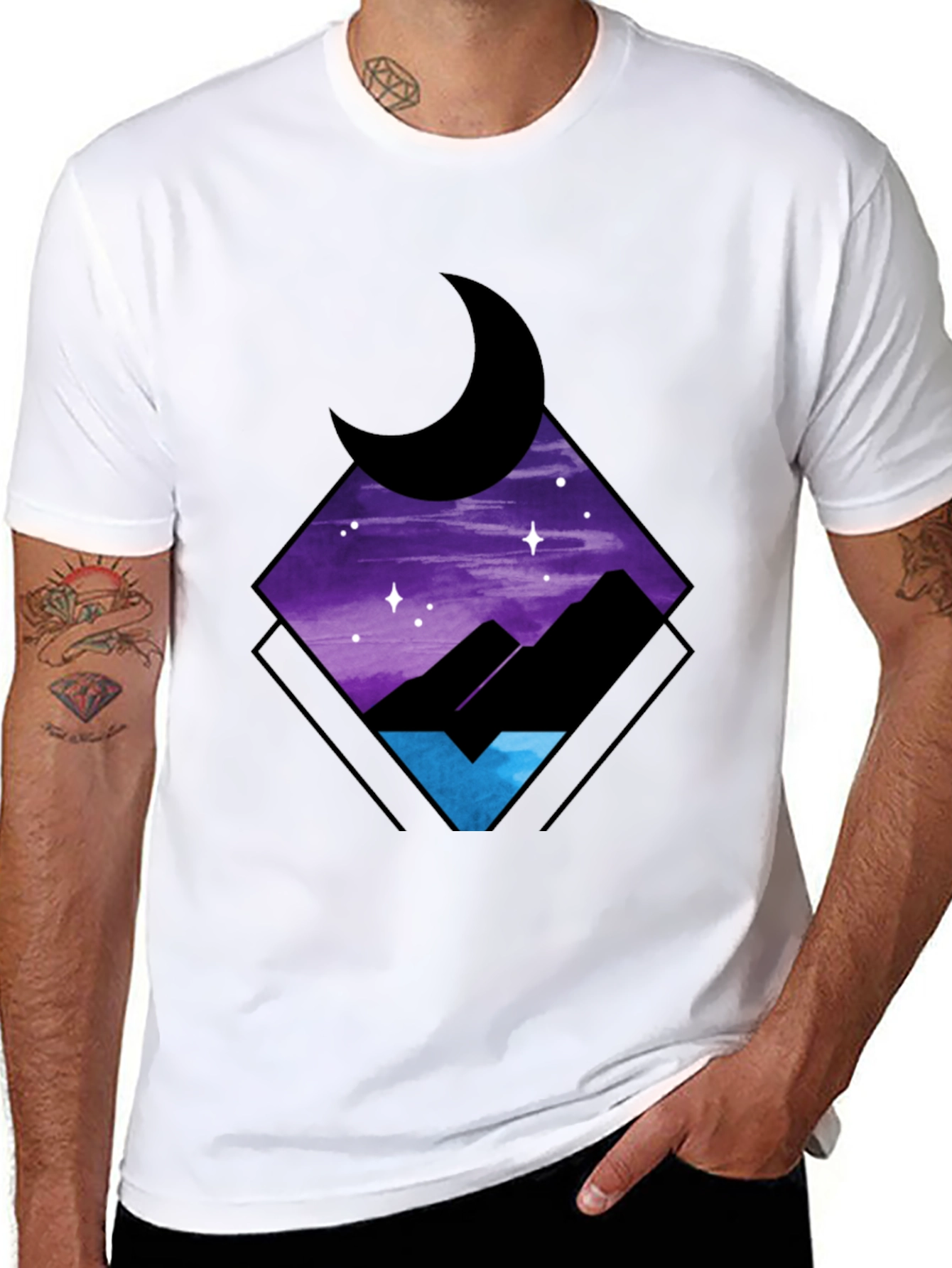 Nightscape Graphic Tee - Stylish Comfort