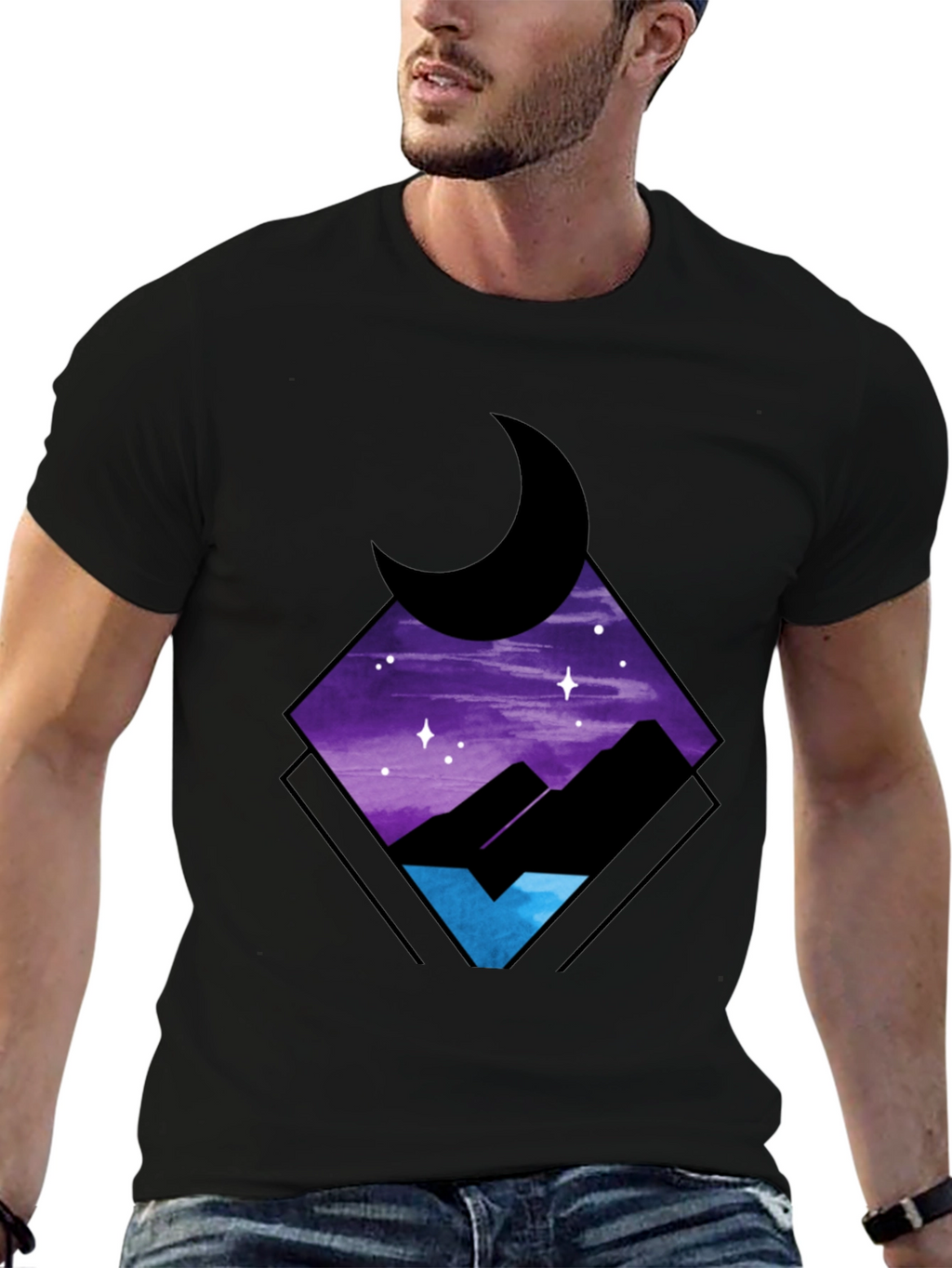 Nightscape Graphic Tee - Stylish Comfort
