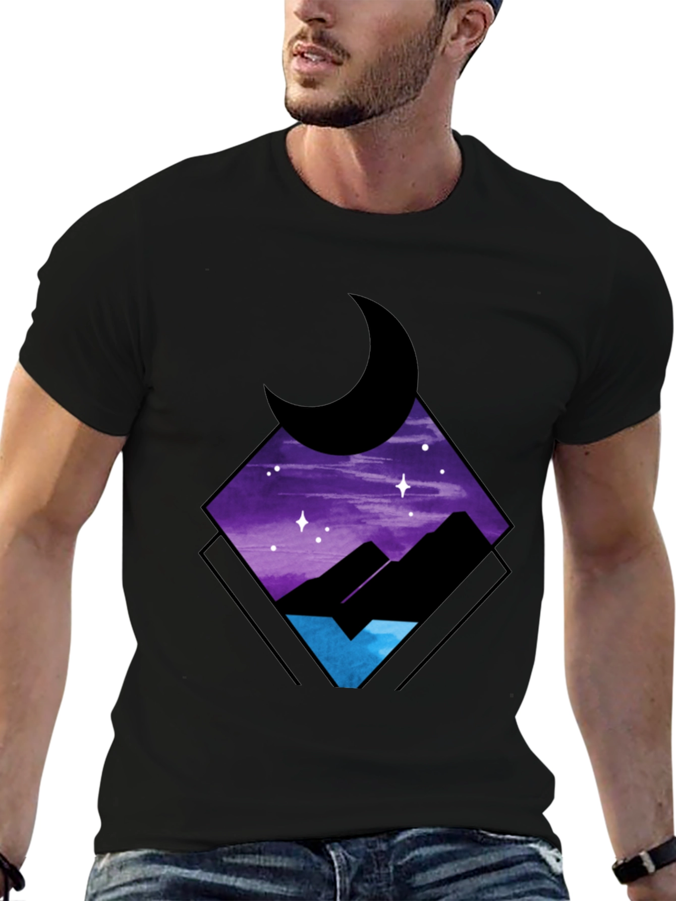 Nightscape Graphic Tee - Stylish Comfort