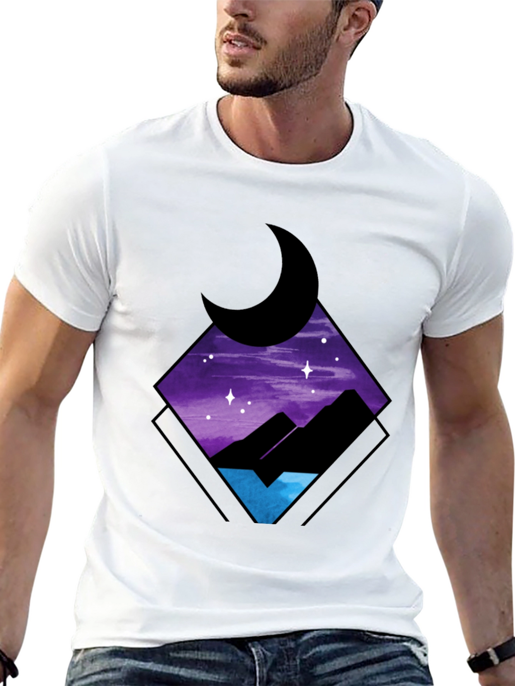 Nightscape Graphic Tee - Stylish Comfort
