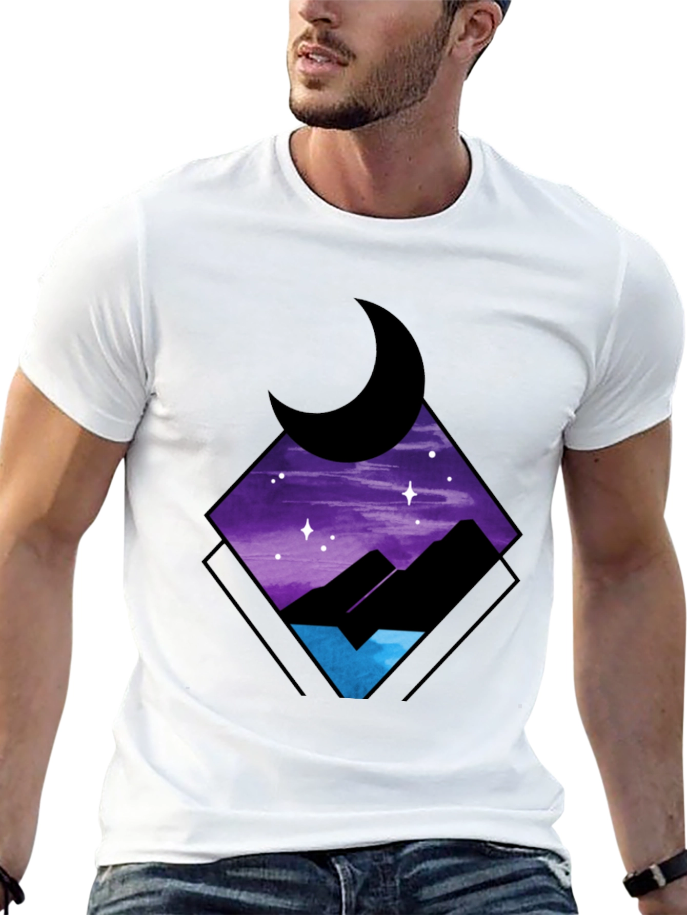 Nightscape Graphic Tee - Stylish Comfort