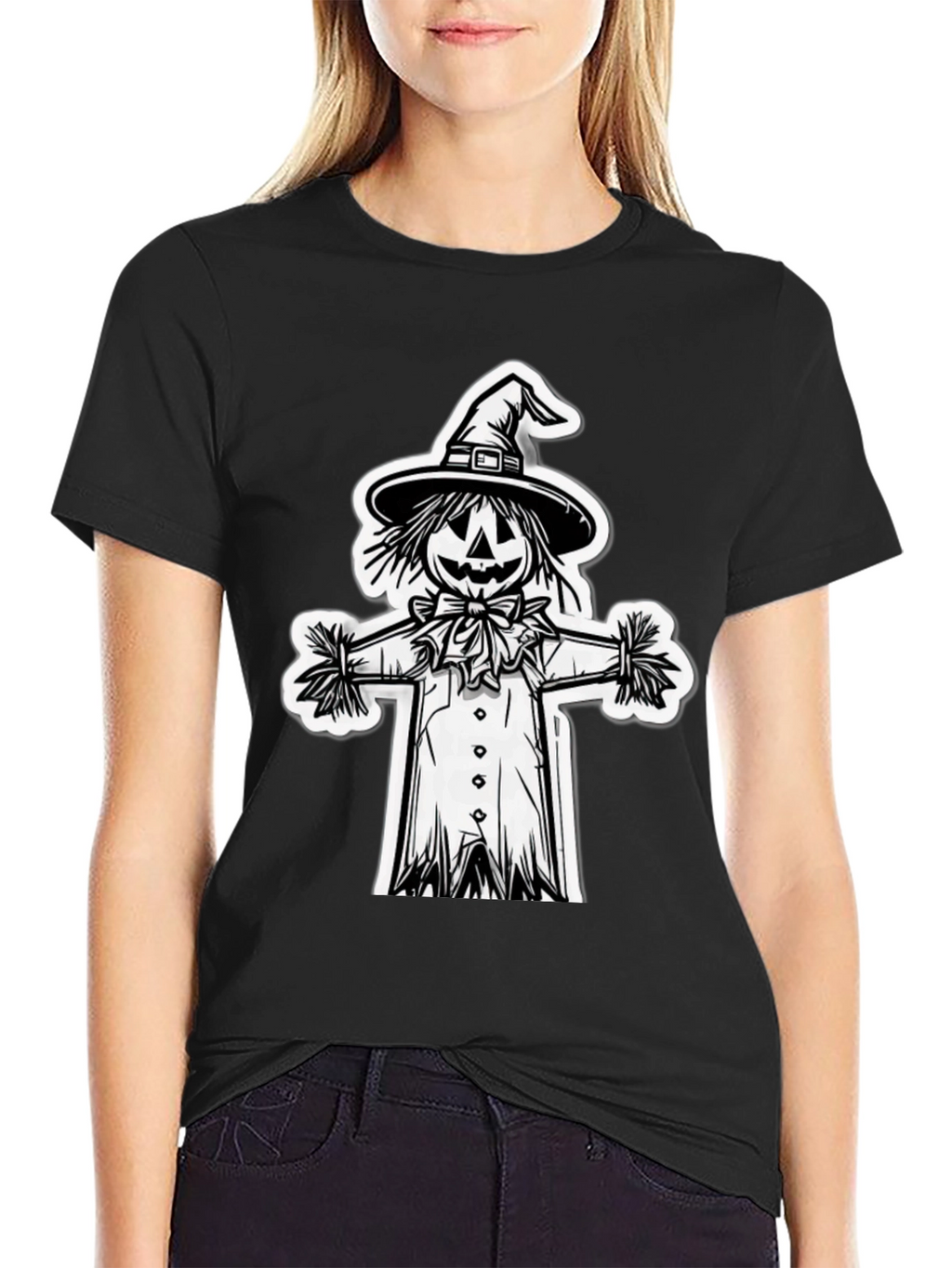 Scarecrow Graphic Tee - Halloween Ready!