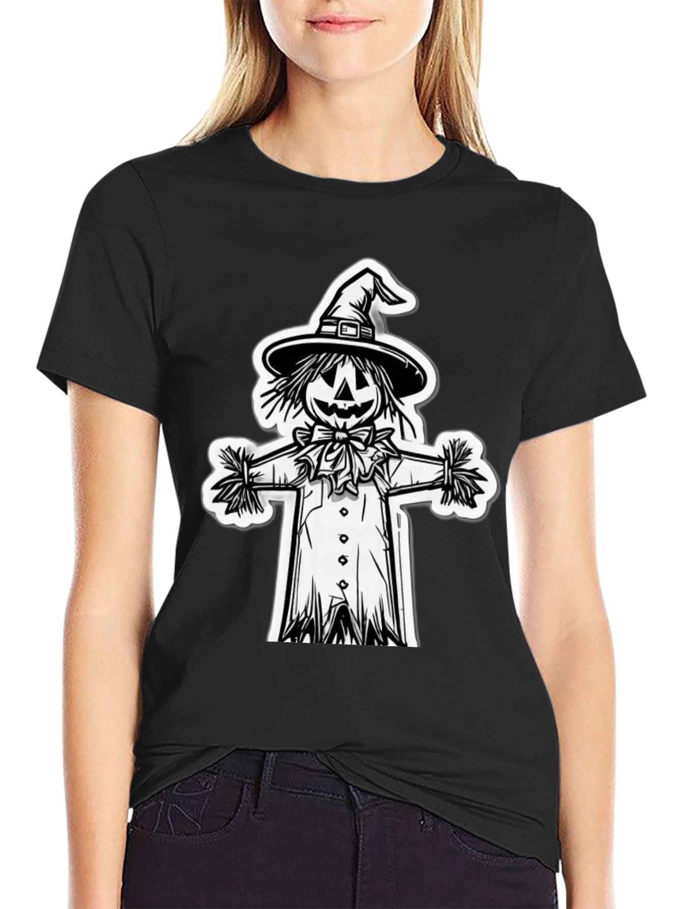 Scarecrow Graphic Tee - Halloween Ready!