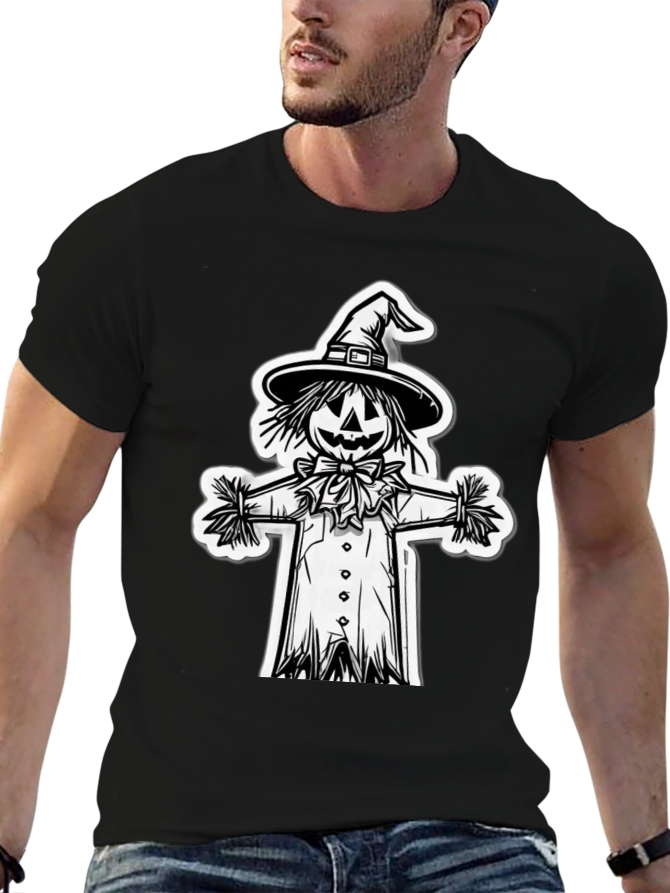 Scarecrow Graphic Tee - Halloween Ready!