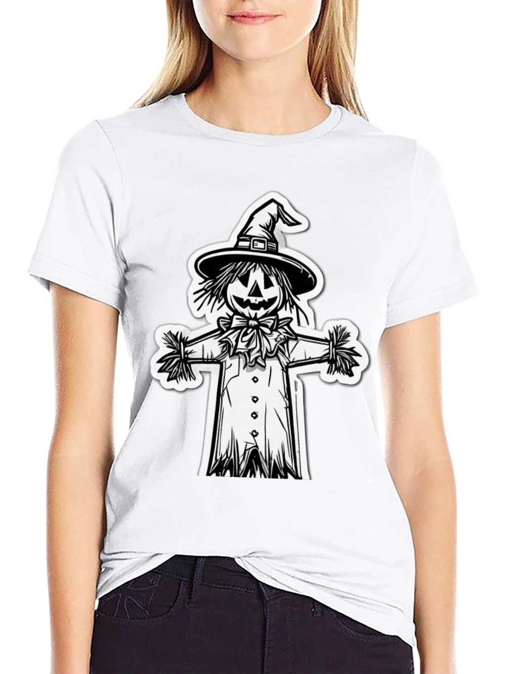 Scarecrow Graphic Tee - Halloween Ready!