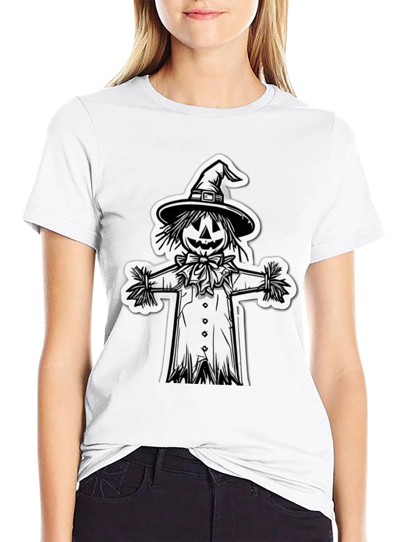 Scarecrow Graphic Tee - Halloween Ready!