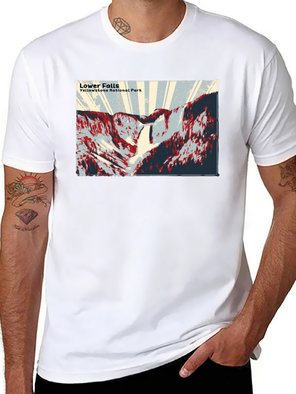 Lower Falls Yellowstone National Park T-Shirt