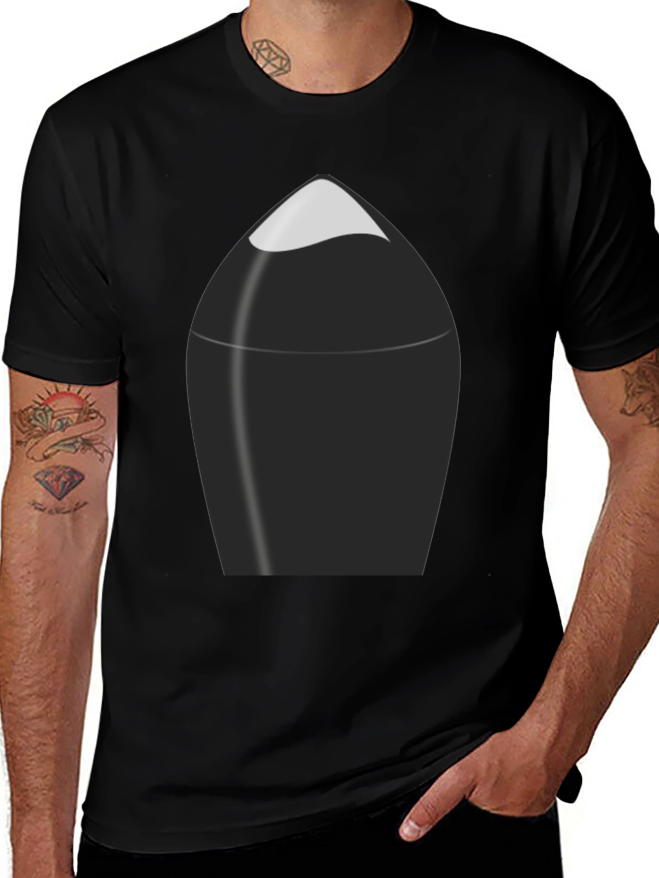 Sleek Rocket Graphic Tee - Modern Design