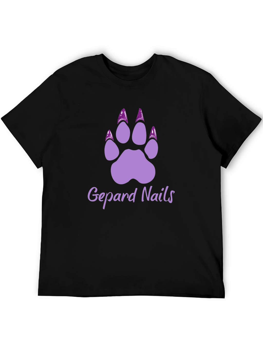 Gepard Nails T-Shirt - Stylish Paw Print Tee