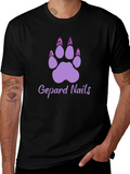 Gepard Nails T-Shirt - Stylish Paw Print Tee