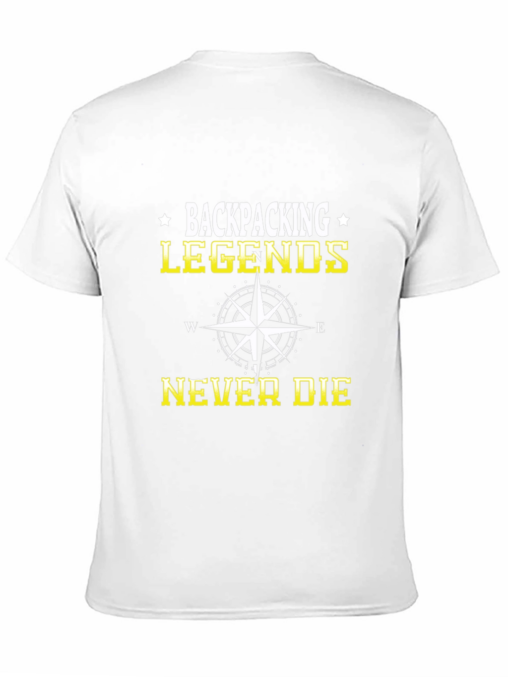 Backpacking Legends Never Die Black Graphic T-Shirt