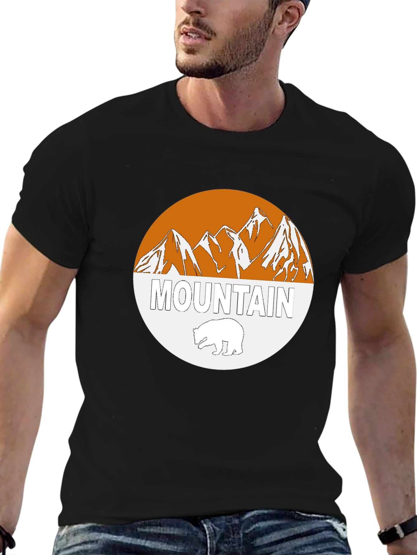 Mountain Bear Graphic Tee - Stylish Outdoor Apparel