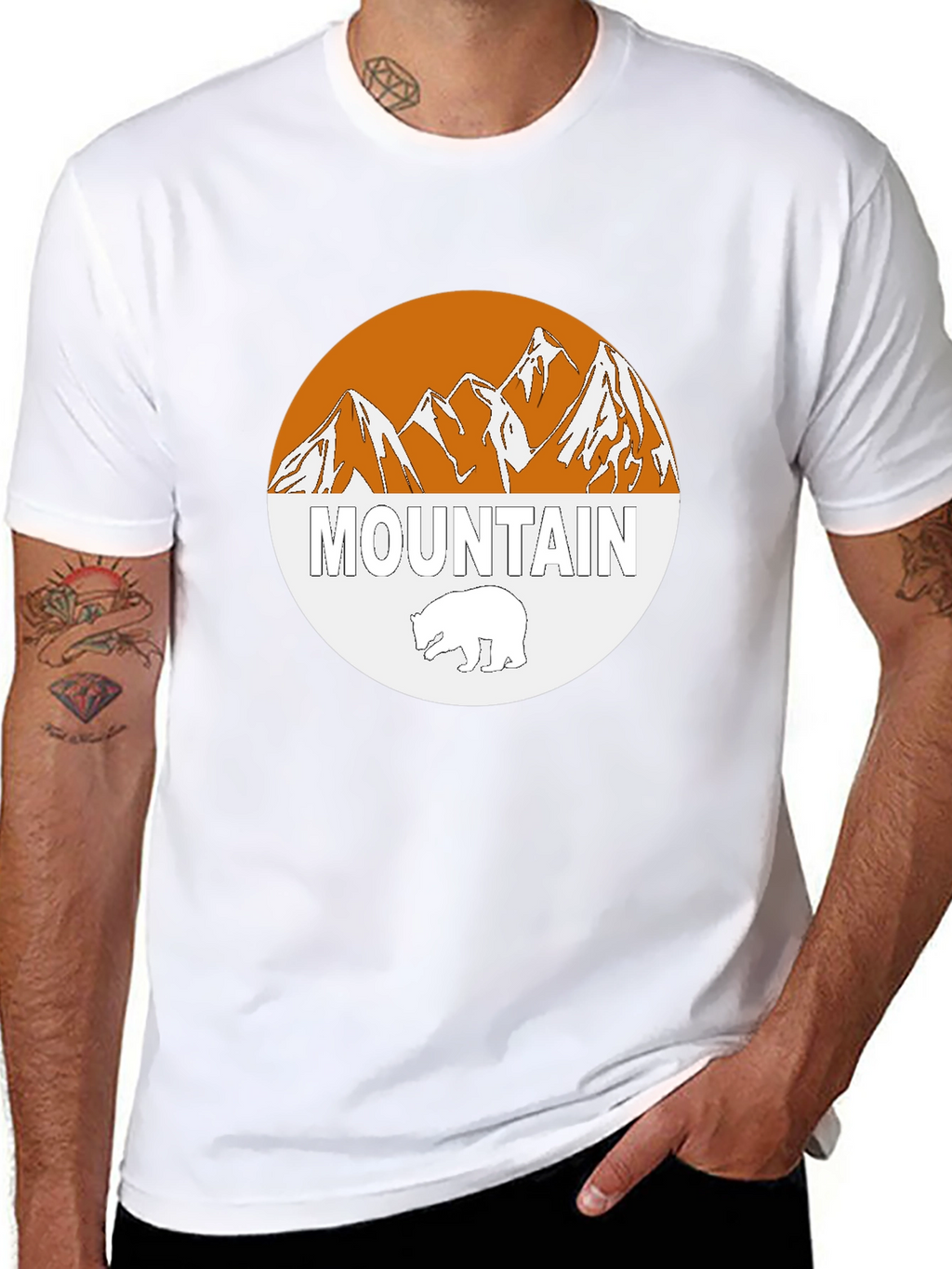 Mountain Bear Graphic Tee - Stylish Outdoor Apparel