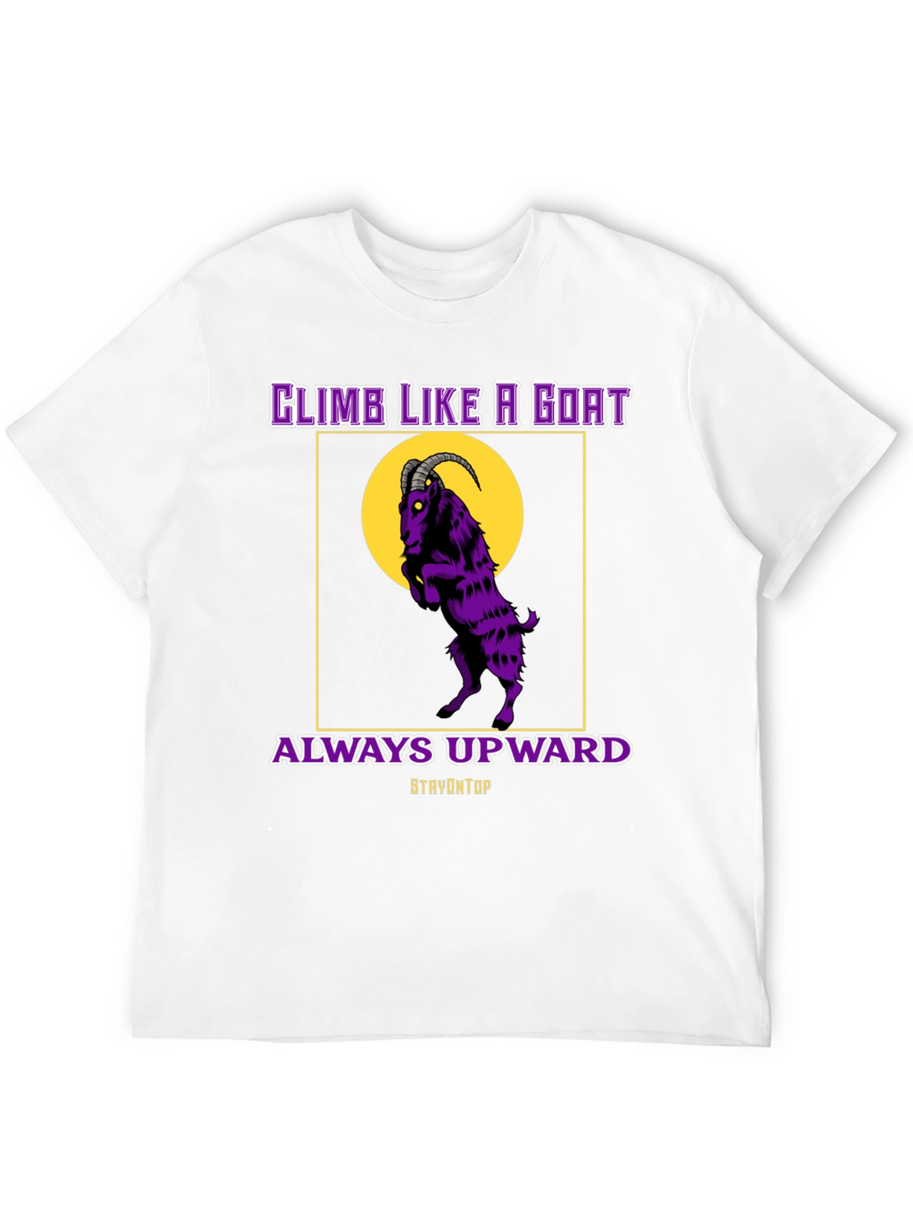 Climb Like A Goat Graphic Tee - Always Upward