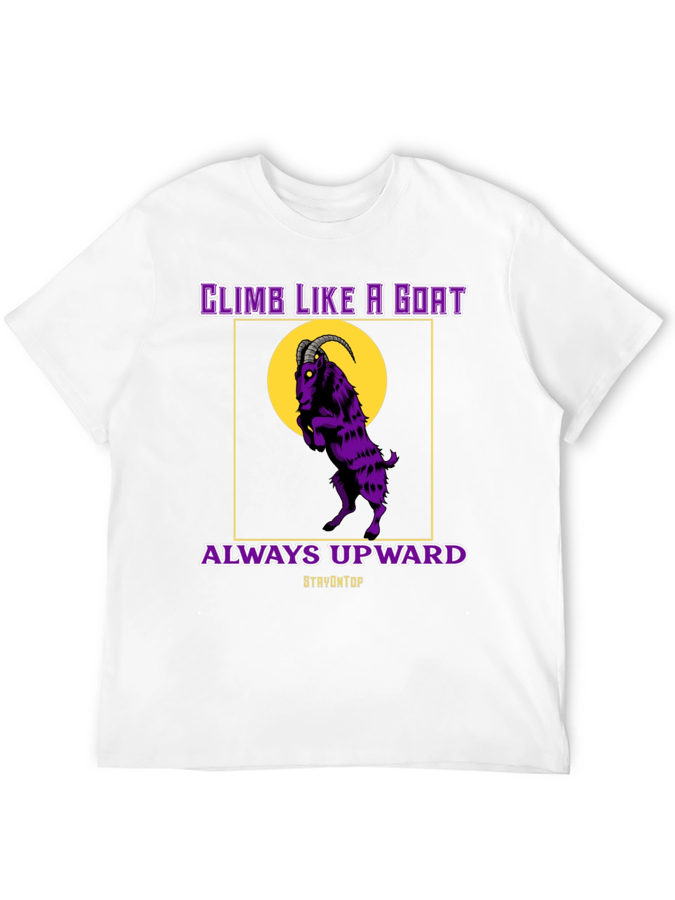 Climb Like A Goat Graphic Tee - Always Upward