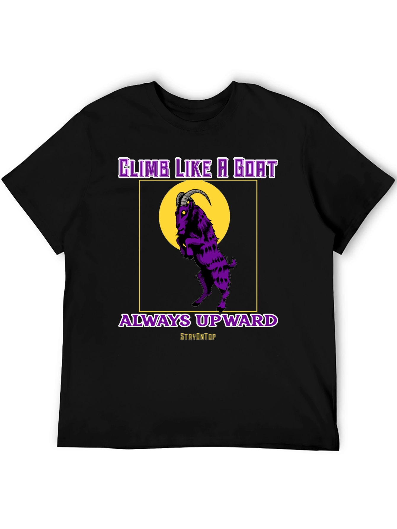 Climb Like A Goat Graphic Tee - Always Upward