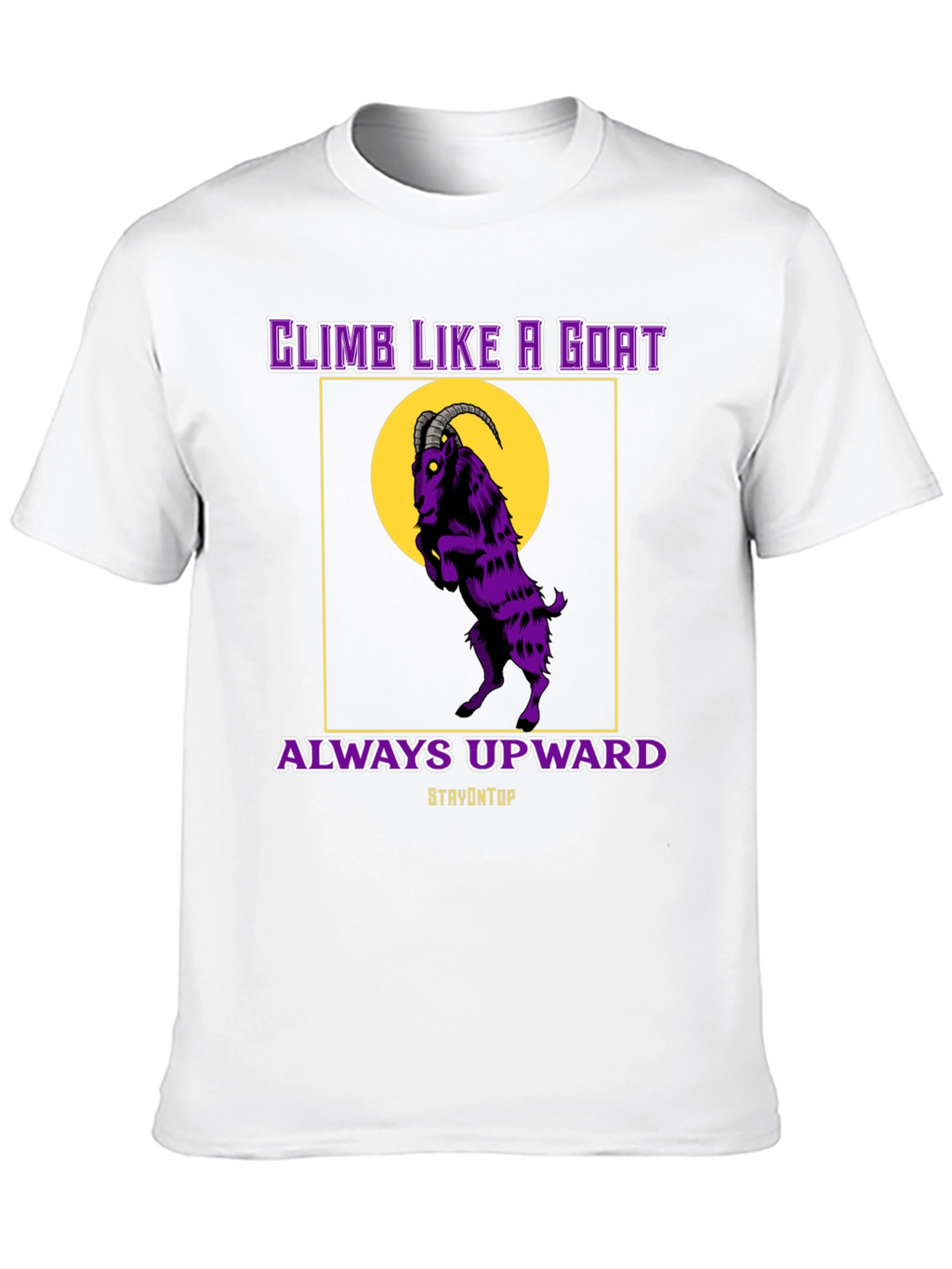 Climb Like A Goat Graphic Tee - Always Upward