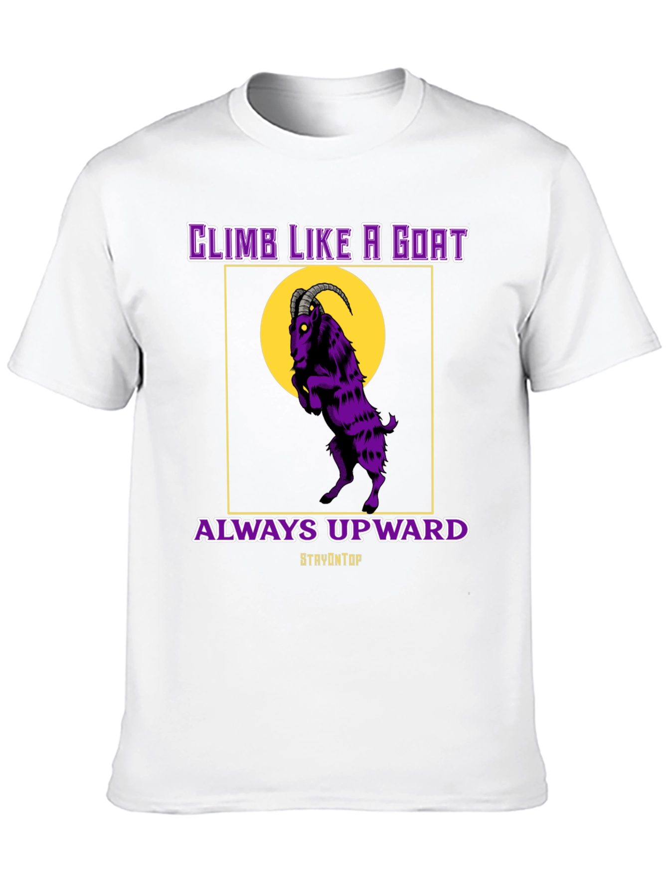 Climb Like A Goat Graphic Tee - Always Upward