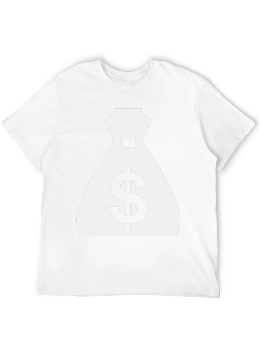 Money Bag Graphic Tee - Black Cotton Shirt