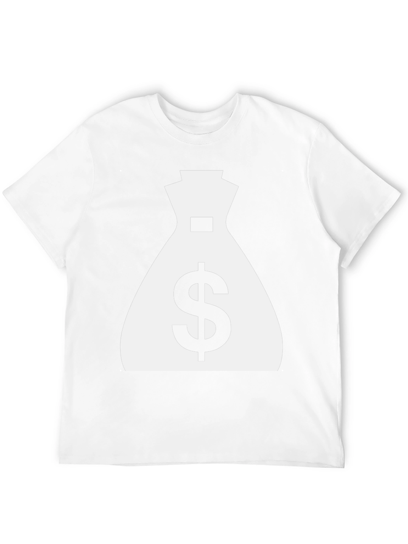 Money Bag Graphic Tee - Black Cotton Shirt