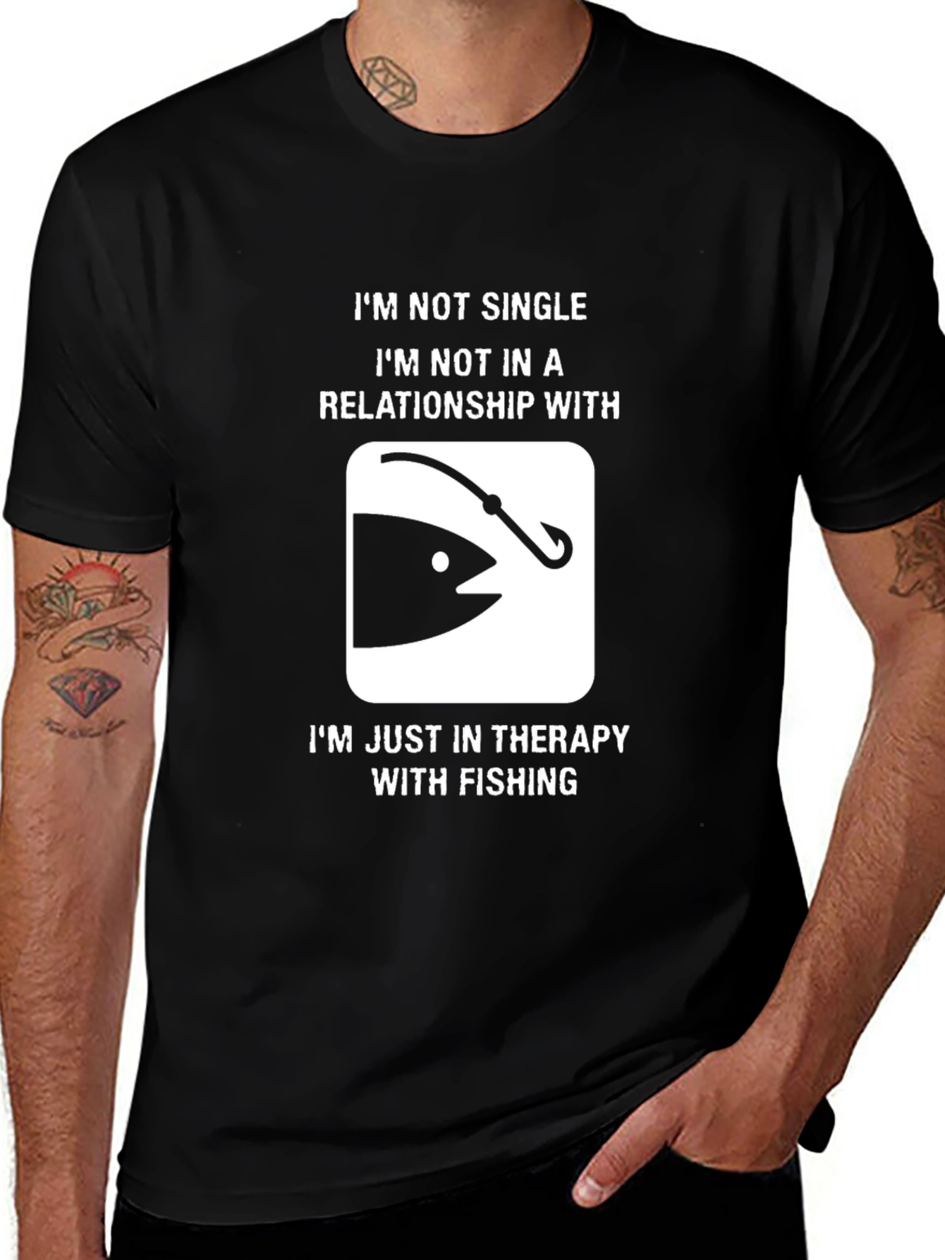 Funny Fishing Therapy T-Shirt