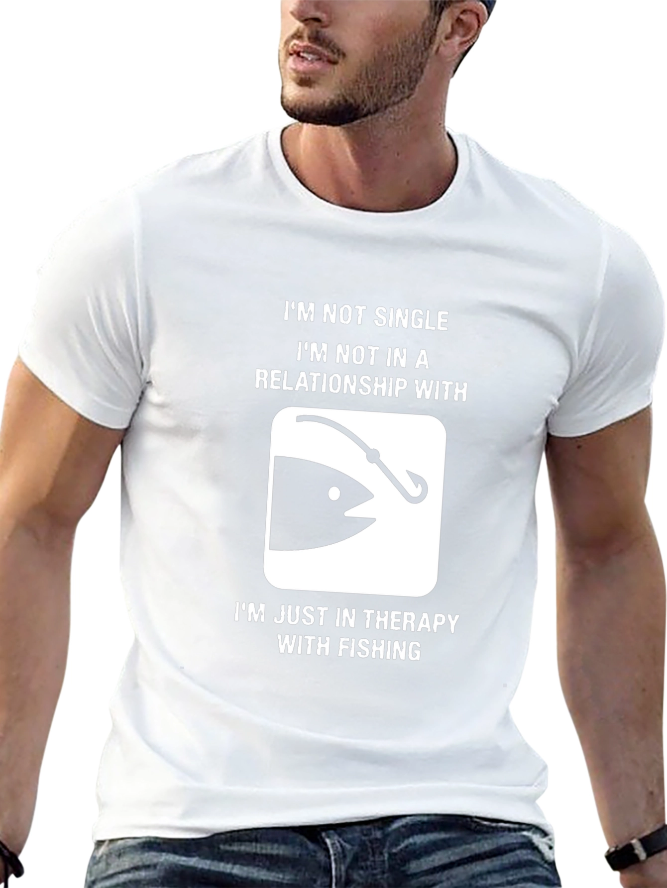Funny Fishing Therapy T-Shirt