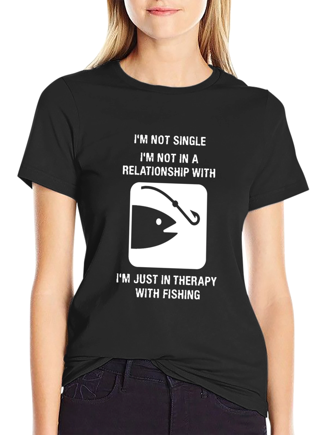 Funny Fishing Therapy T-Shirt