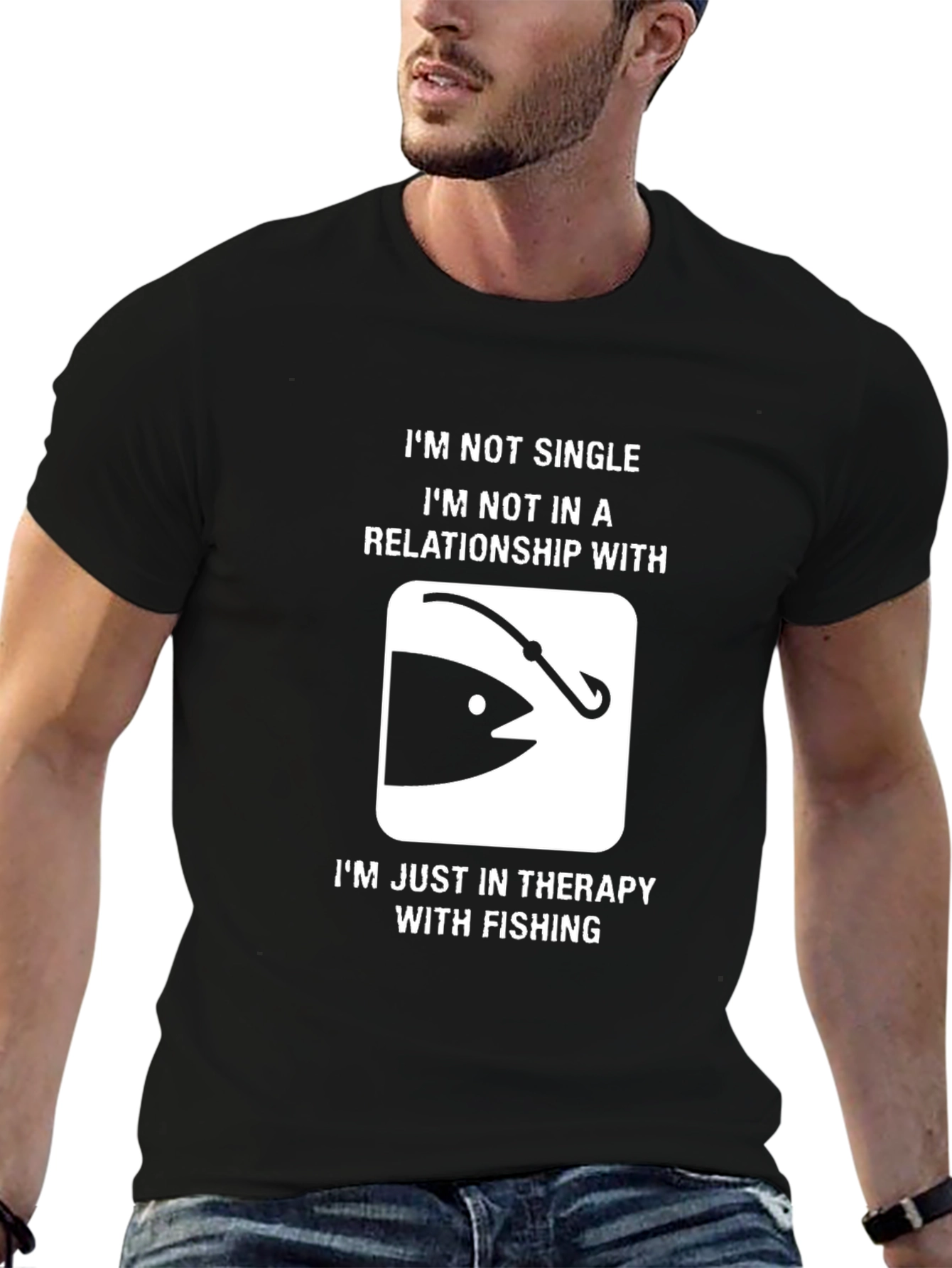 Funny Fishing Therapy T-Shirt
