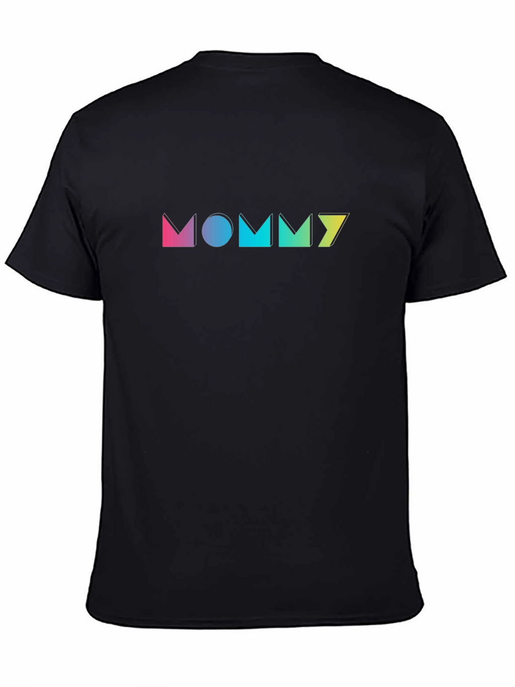 Trendy MOMMY Graphic Print Black T-Shirt