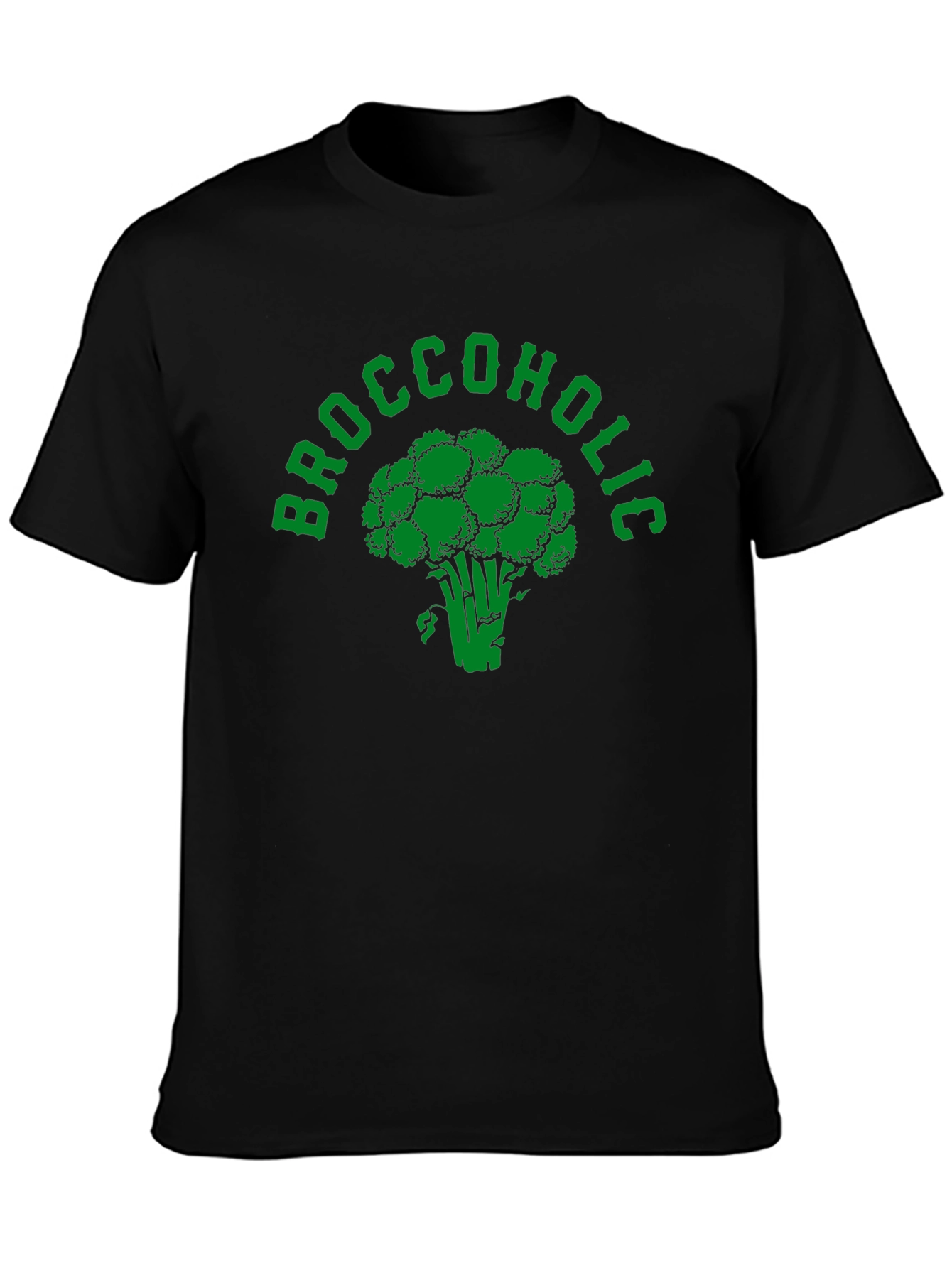 Broccoholic Graphic T-Shirt - Black