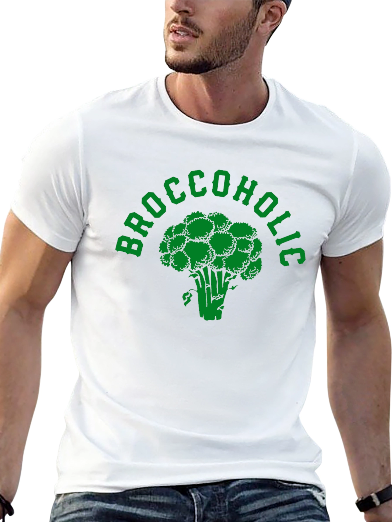 Broccoholic Graphic T-Shirt - Black
