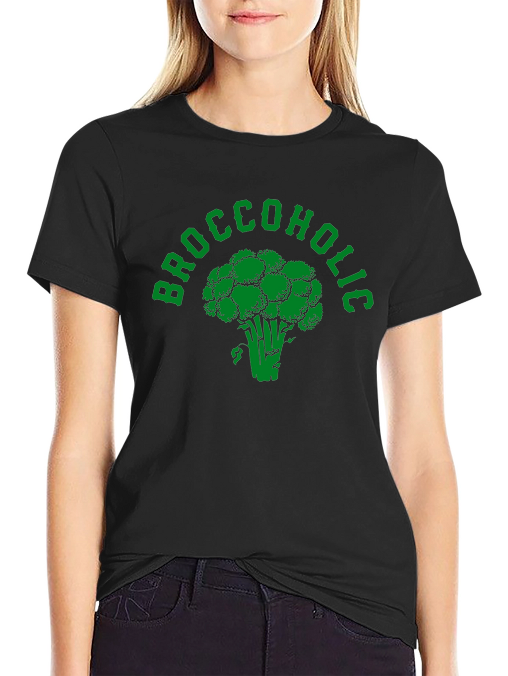 Broccoholic Graphic T-Shirt - Black