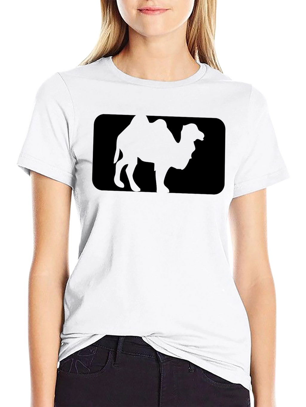 Camel Silhouette Graphic Tee - Soft Cotton Blend