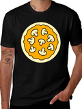 Mushroom Pizza Graphic T-Shirt - Fun Foodie Fashion