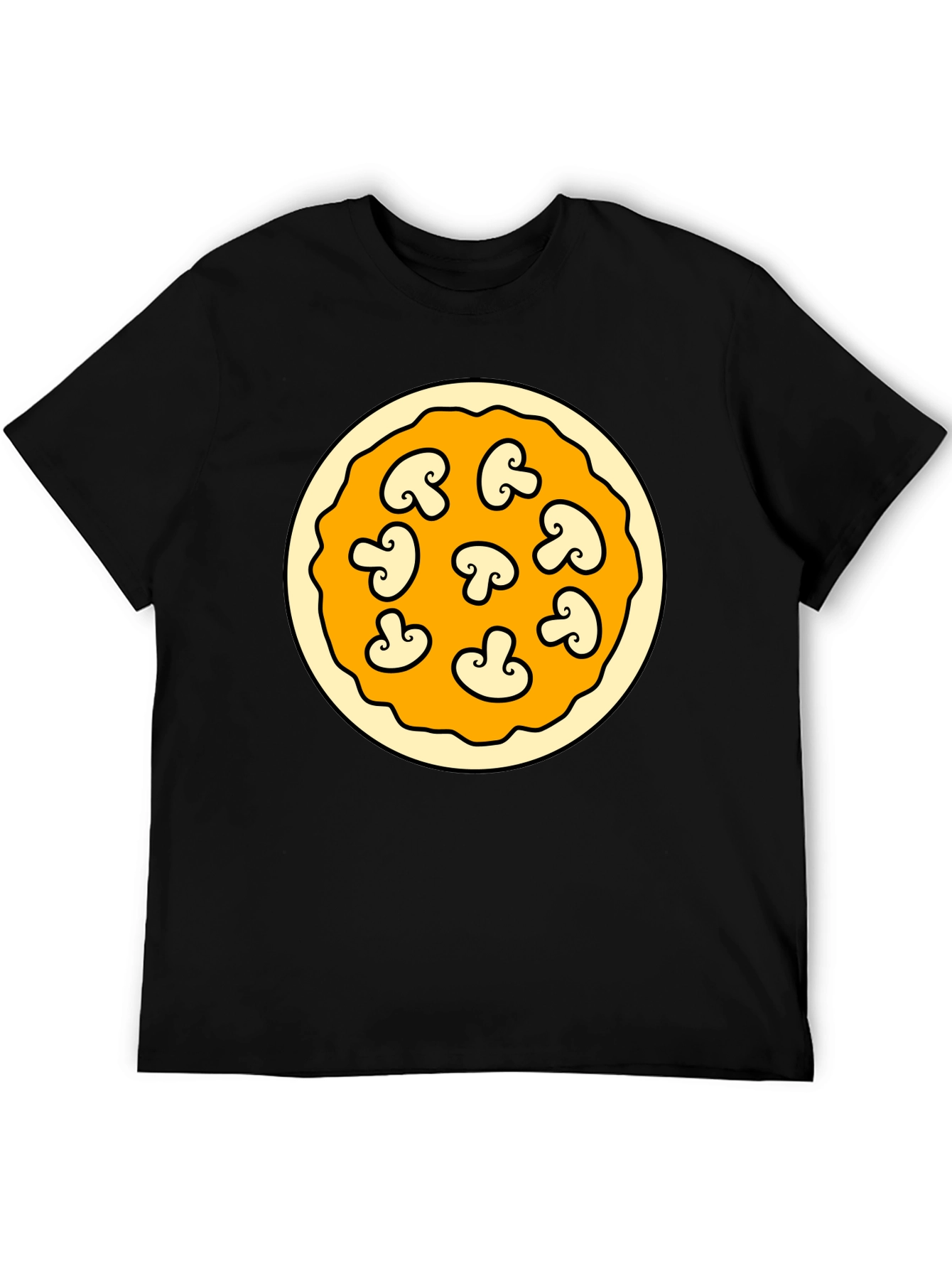 Mushroom Pizza Graphic T-Shirt - Fun Foodie Fashion