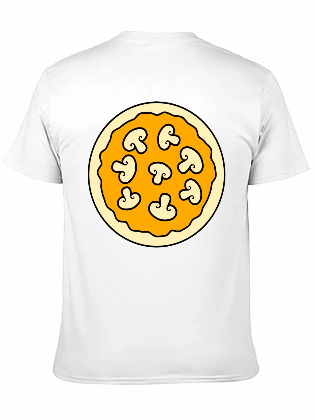Mushroom Pizza Graphic T-Shirt - Fun Foodie Fashion